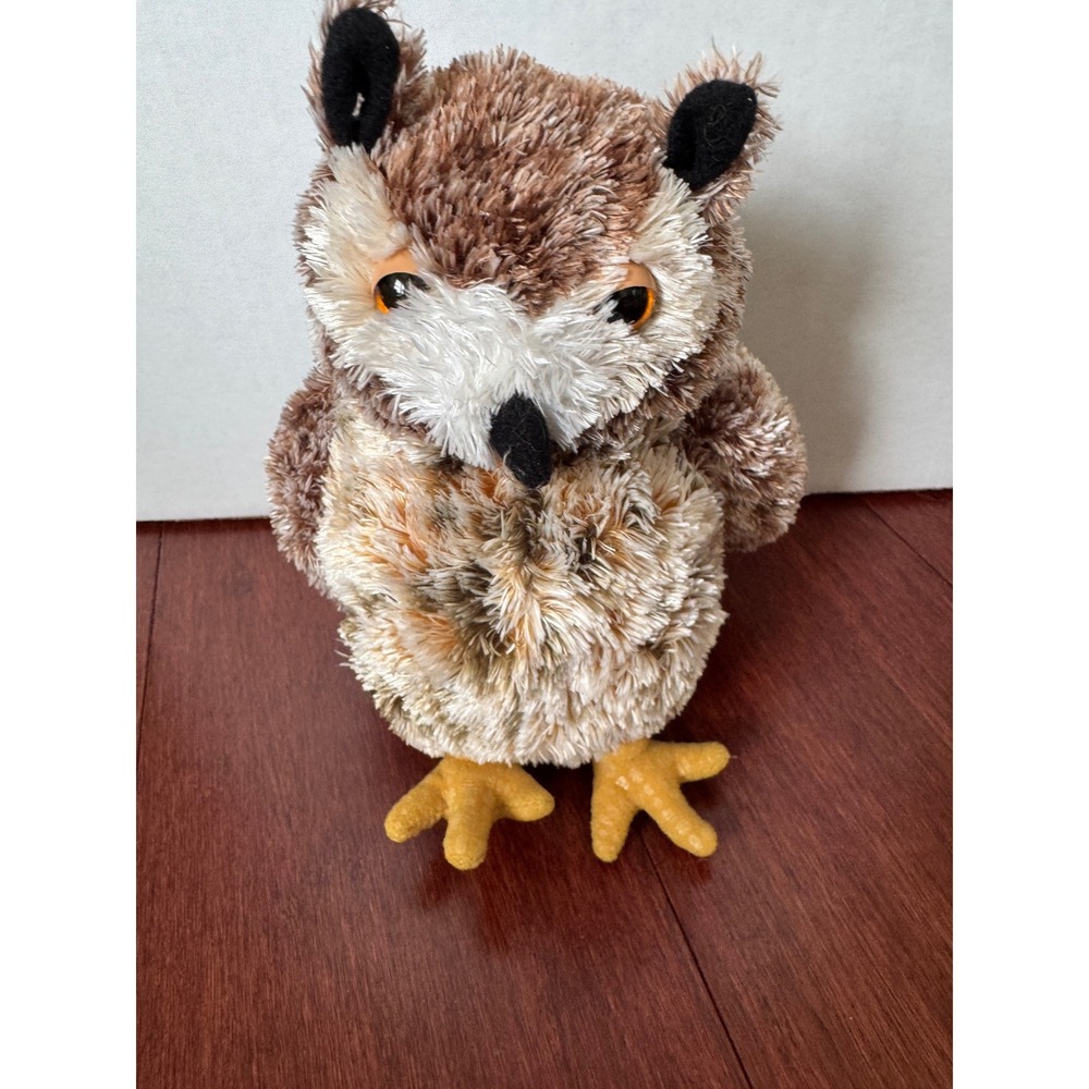 Aurora World Brown Owl Plush Stuffed Animal Bird 8 inch Woodland Toy